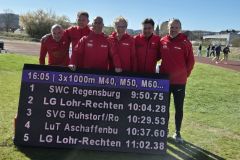 Bayerische Meister M50 und Vizemeister M60 über 3 x 1000m (2025)