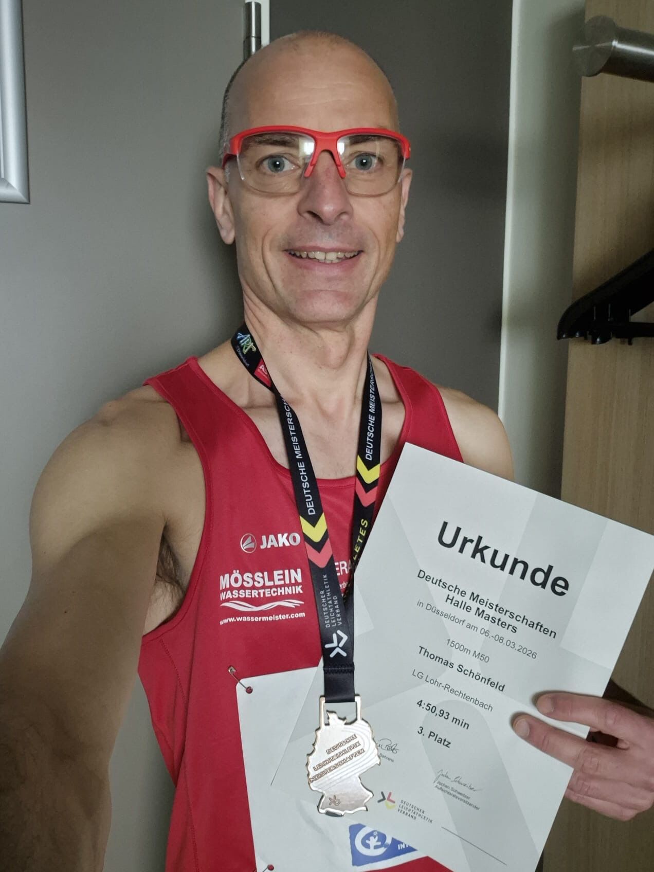 Deutsche Meisterschaft (Halle) 2026, 3. Platz M50 - 1500m